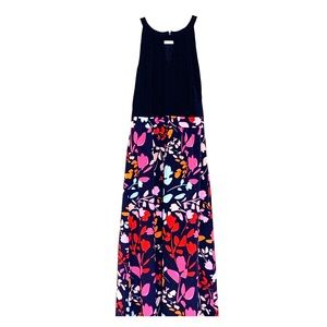Vince Camuto long navy floral dress